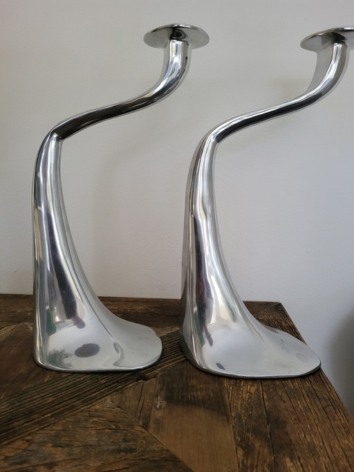 2x Driade candlesticks by Xavier Lust