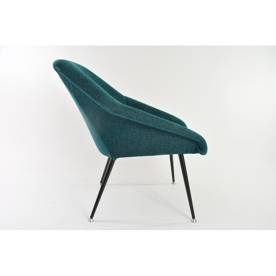 Image 1 of Poltrona vintage a conchiglia verde, 1970