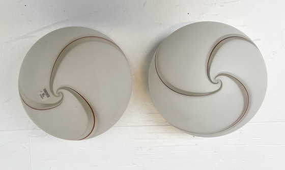 Image 1 of Conjunto de 3 lámparas de techo o de pared de Murano de Vetri VM, años 60