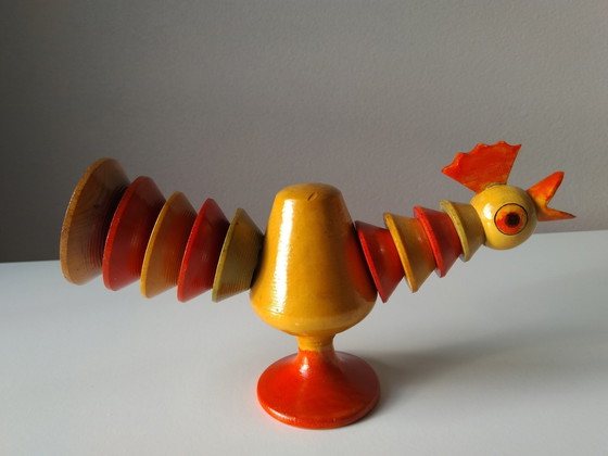 Image 1 of Gallo in legno vintage impilabile