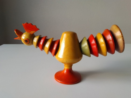 Image 1 of Gallo in legno vintage impilabile