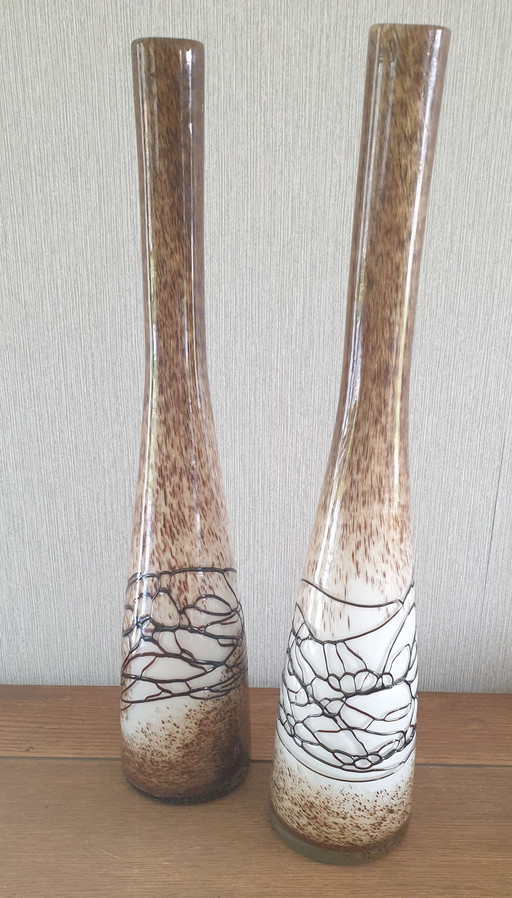 2x Vases en bouteille