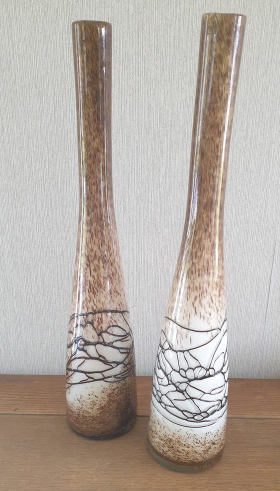 Image 1 of 2x Bottle vases