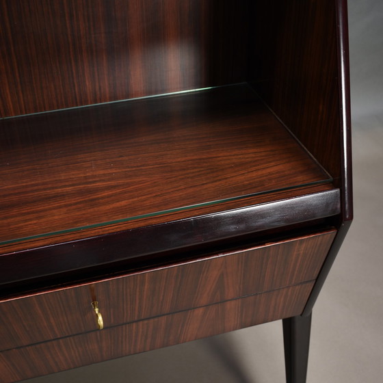 Image 1 of Antonino Gorgone Secretaire in Italian Walnut – Italy, 1950-60