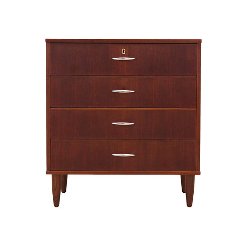 Teak Chest Of Drawers, Danish Design, 1970S, Production: Denmark