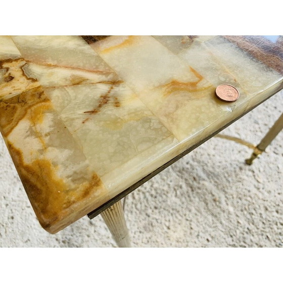 Image 1 of Vintage marble and onyx coffee table, 1970