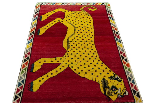 Hand-knotted Gabbeh nomadic rug - 160 X 105 Cm - Tiger