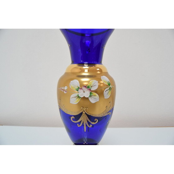 Image 1 of Vintage handmade glass vase, Czechoslovakia 1960