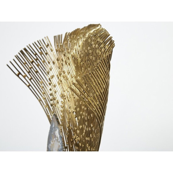 Image 1 of Vintage brass lamp by Henri Fernandez for Maison Honoré, 1970s