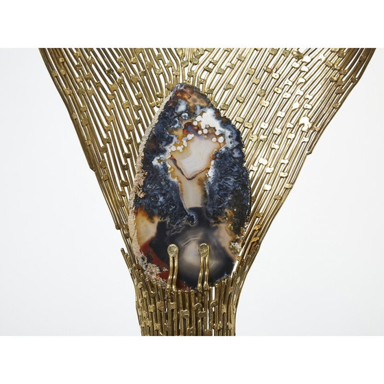 Image 1 of Vintage brass lamp by Henri Fernandez for Maison Honoré, 1970s