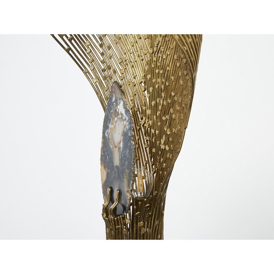 Image 1 of Vintage brass lamp by Henri Fernandez for Maison Honoré, 1970s