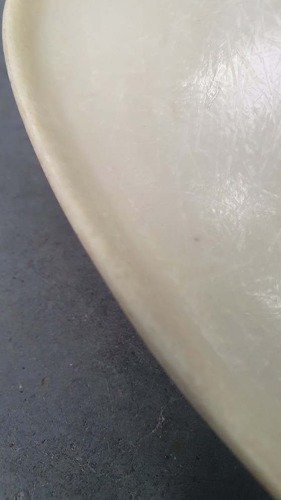 Image 1 of 2x Eames Herman Miller fiberglass parchment chair 70s