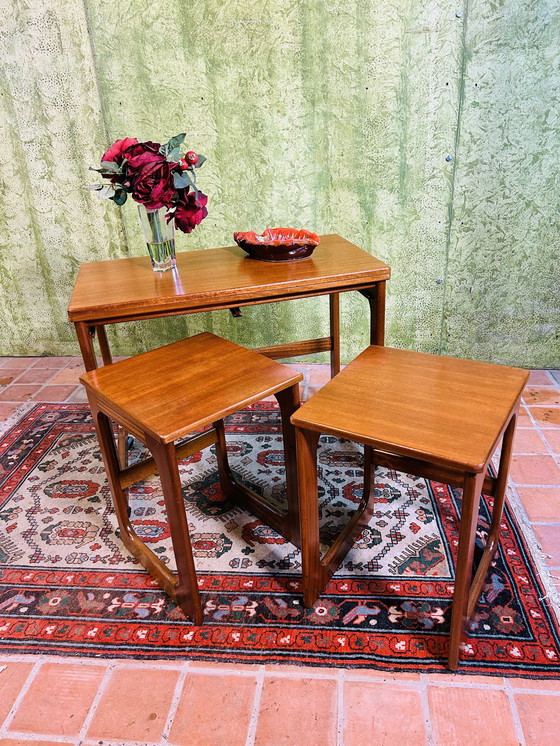 Image 1 of Mid century retro vintage teak coffee table by McIntodh 1960