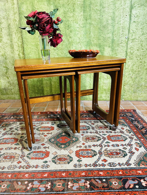 Mid century retro vintage teak coffee table by McIntodh 1960