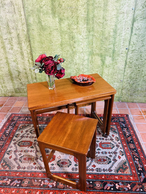 Mid century retro vintage teak coffee table by McIntodh 1960