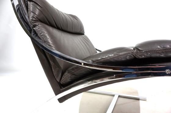 Image 1 of Fauteuil en cuir Zeta de Paul Tuttle pour Strässle International