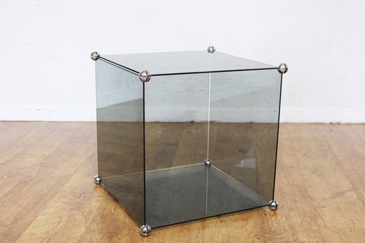 Table modulaire vintage en verre