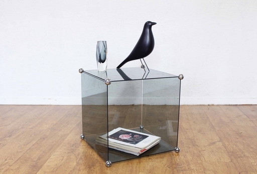 Table modulaire vintage en verre