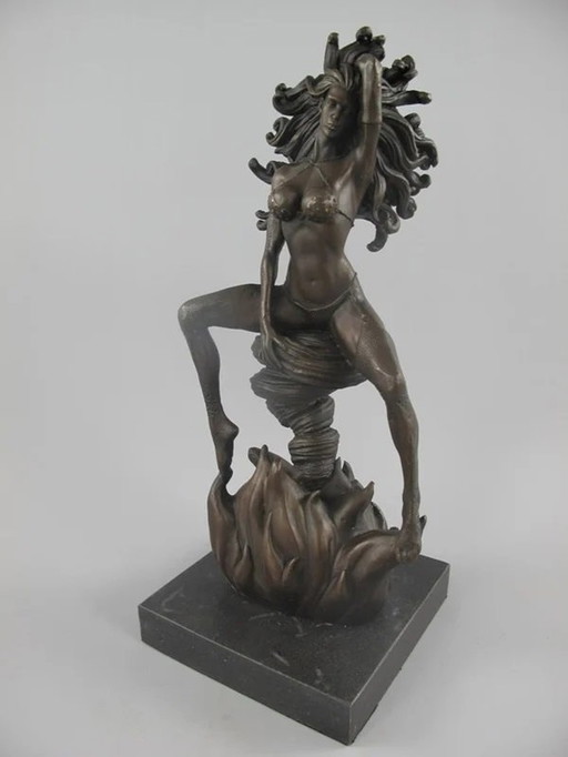 Medusa Goddess Bronze Statue