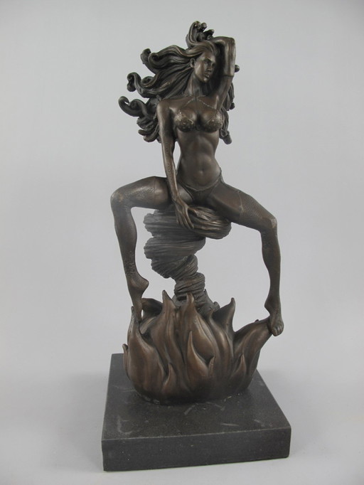 Medusa Goddess Bronze Statue