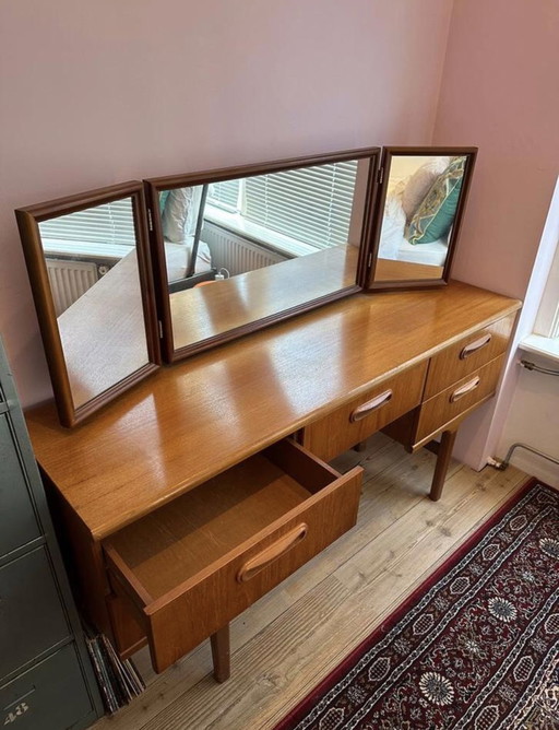 Mid - Century modern teak wooden dressing table