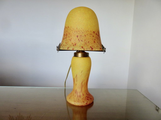 Pâte De Verre Mushroom Lamp