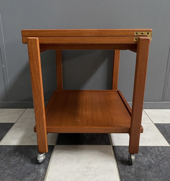 Image 1 of Teak serving trolley / sidetable 1960s 