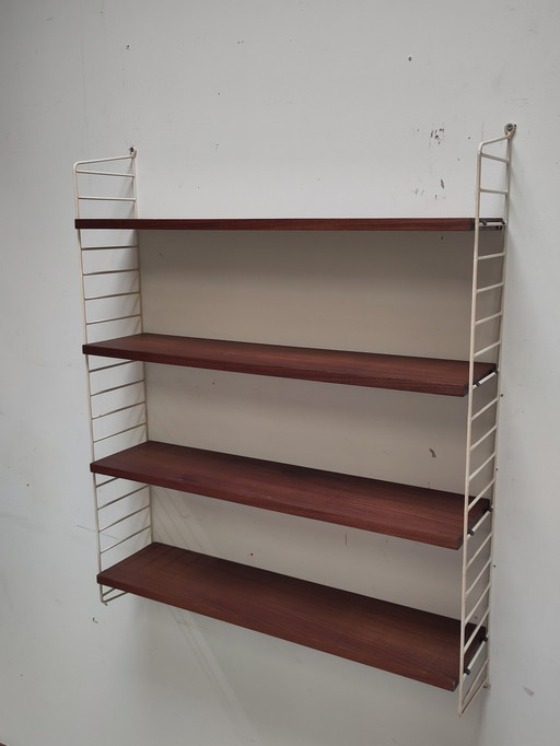 Nisse String Wall Rack Teak Wood