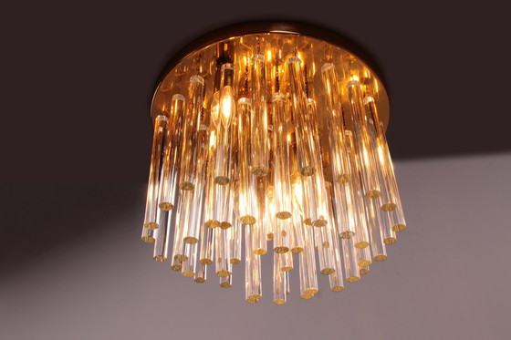 Image 1 of Beautiful crystal chandelier or ceiling lamp 1960,Germany