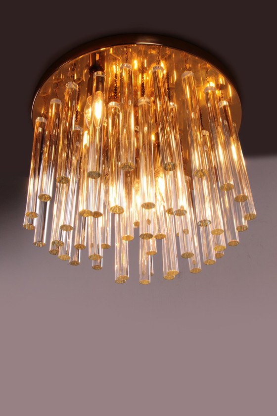 Image 1 of Beautiful crystal chandelier or ceiling lamp 1960,Germany