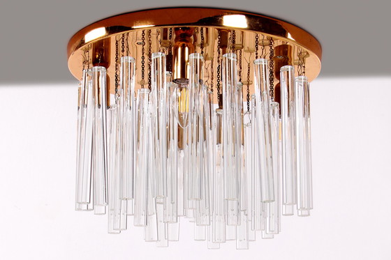 Image 1 of Beautiful crystal chandelier or ceiling lamp 1960,Germany