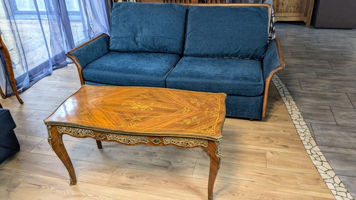 Louis Xv Style Inlaid Coffee Table