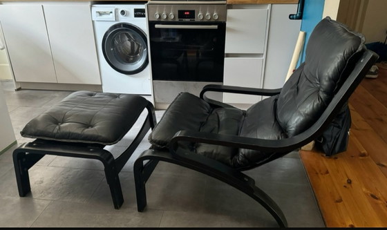 Image 1 of Fauteuil lounge avec tabouret