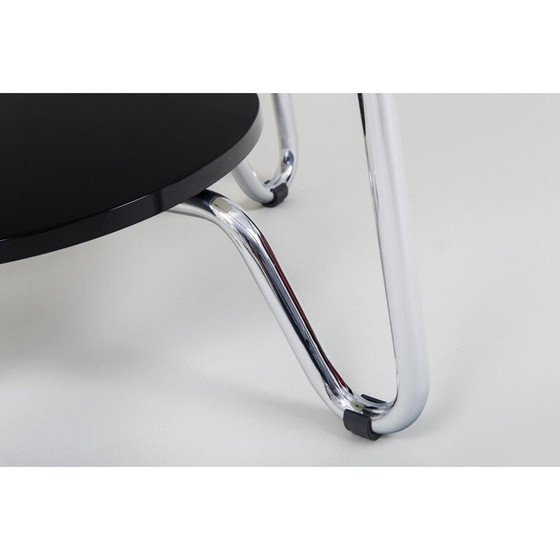 Image 1 of Tavolino da caffè vintage bianco e nero di Kovona, Cecoslovacchia 1950