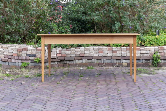 Image 1 of Handgemaakte Eiken Eettafel / Oak Table. Handmade, Oak.