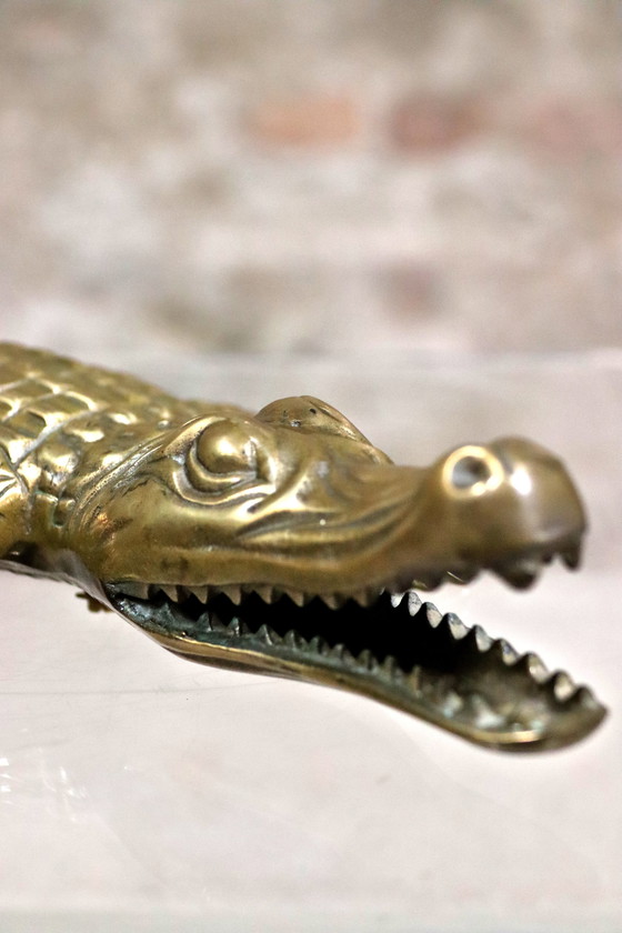 Image 1 of Coccodrillo in ottone vintage