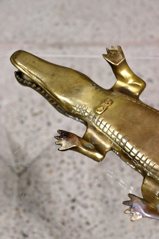 Image 1 of Coccodrillo in ottone vintage