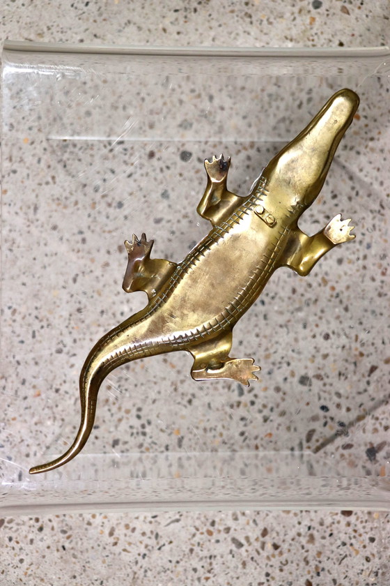 Image 1 of Coccodrillo in ottone vintage