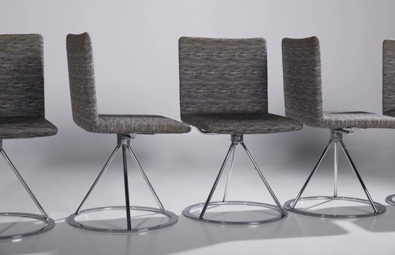 Image 1 of Alberto Salvati & Ambrogio Tresoldi For Saporiti Set Of 6 “Dania” Chairs