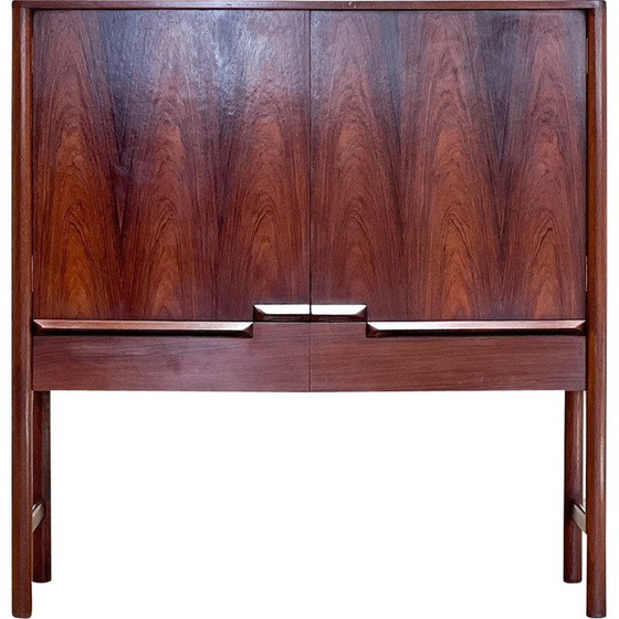 Image 1 of Vintage rosewood drinks cabinet by Tom Robertson for A.H. McIntosh, 1970