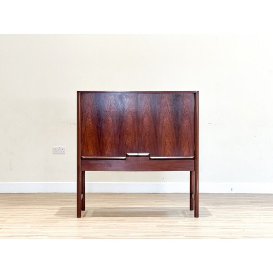 Image 1 of Vintage rosewood drinks cabinet by Tom Robertson for A.H. McIntosh, 1970