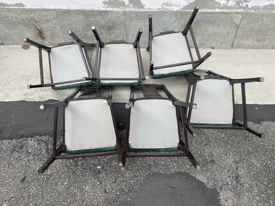 Image 1 of Set Of 6 Art Nouveau Chairs