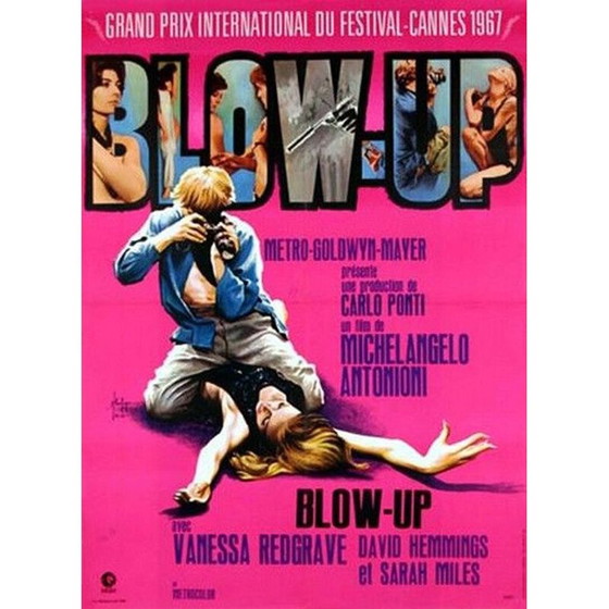 Image 1 of Original vintage poster 1st print blow up by Michelangelo Antonioni, 1967