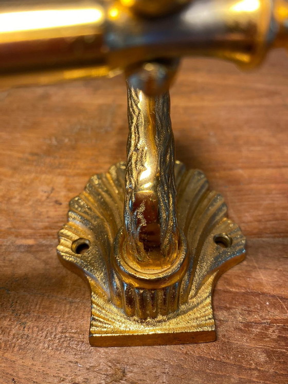 Image 1 of Swan Towel Holder Brass