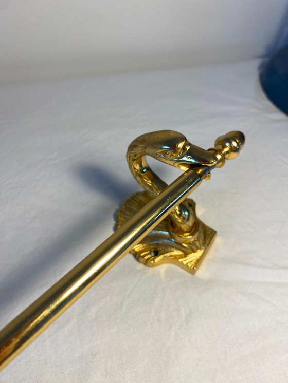 Image 1 of Swan Towel Holder Brass