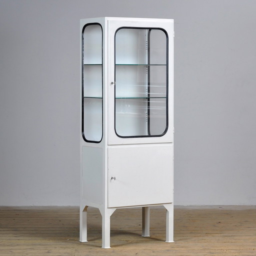 Vintage Iron Medical Cabinet, 1970’S