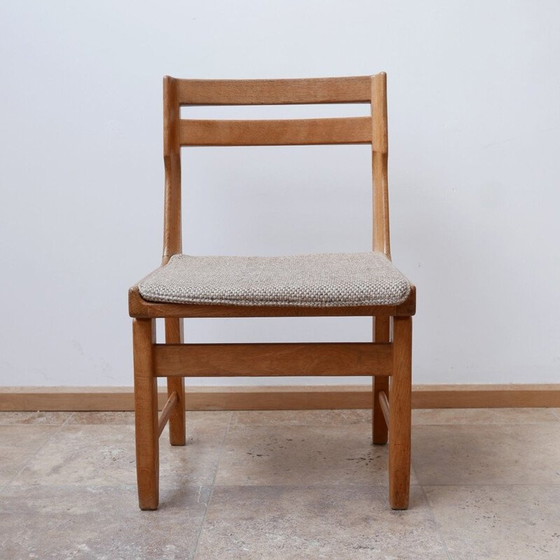 Image 1 of Vintage Oak Dining Chairs by Guillerme et Chambron, France 1960s