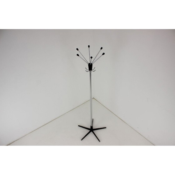 Image 1 of Vintage black coat rack, Czech 1970