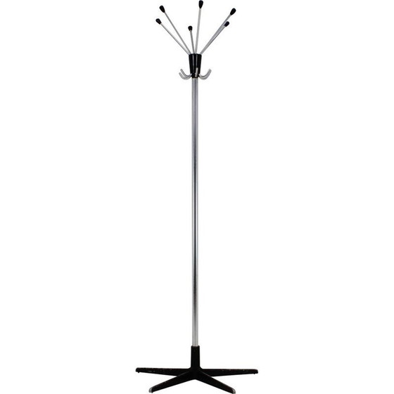 Image 1 of Vintage black coat rack, Czech 1970