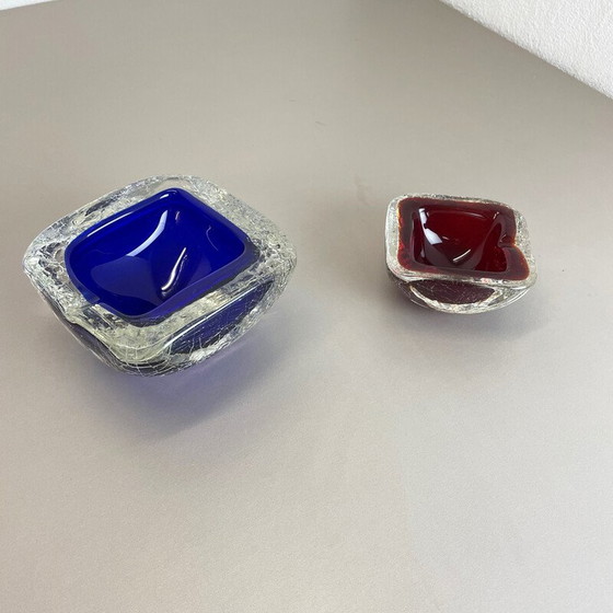 Image 1 of Pair of vintage Murano glass ashtrays, Italy 1970s